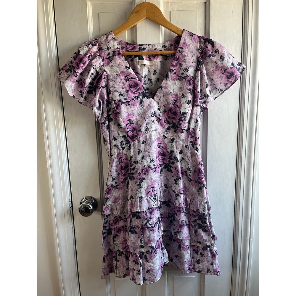 LoveShackFancy Higgins Dress 🌸 Sandy Pink Shores Silk Blend Mini Size 8 - Picture 3 of 8